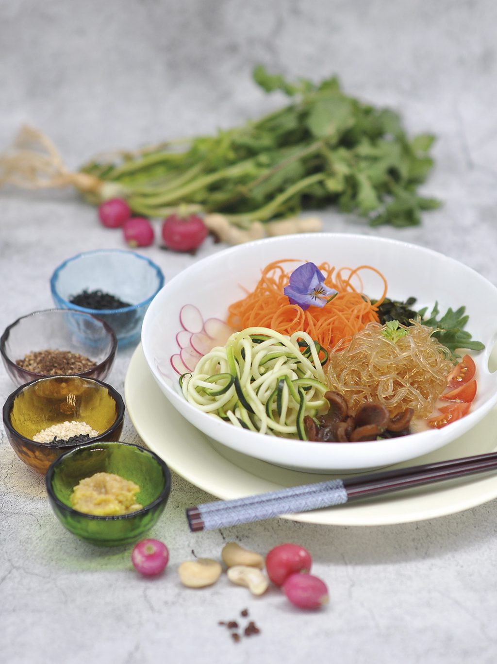 Raw Vegan Sea Vegetable Soup Noodles